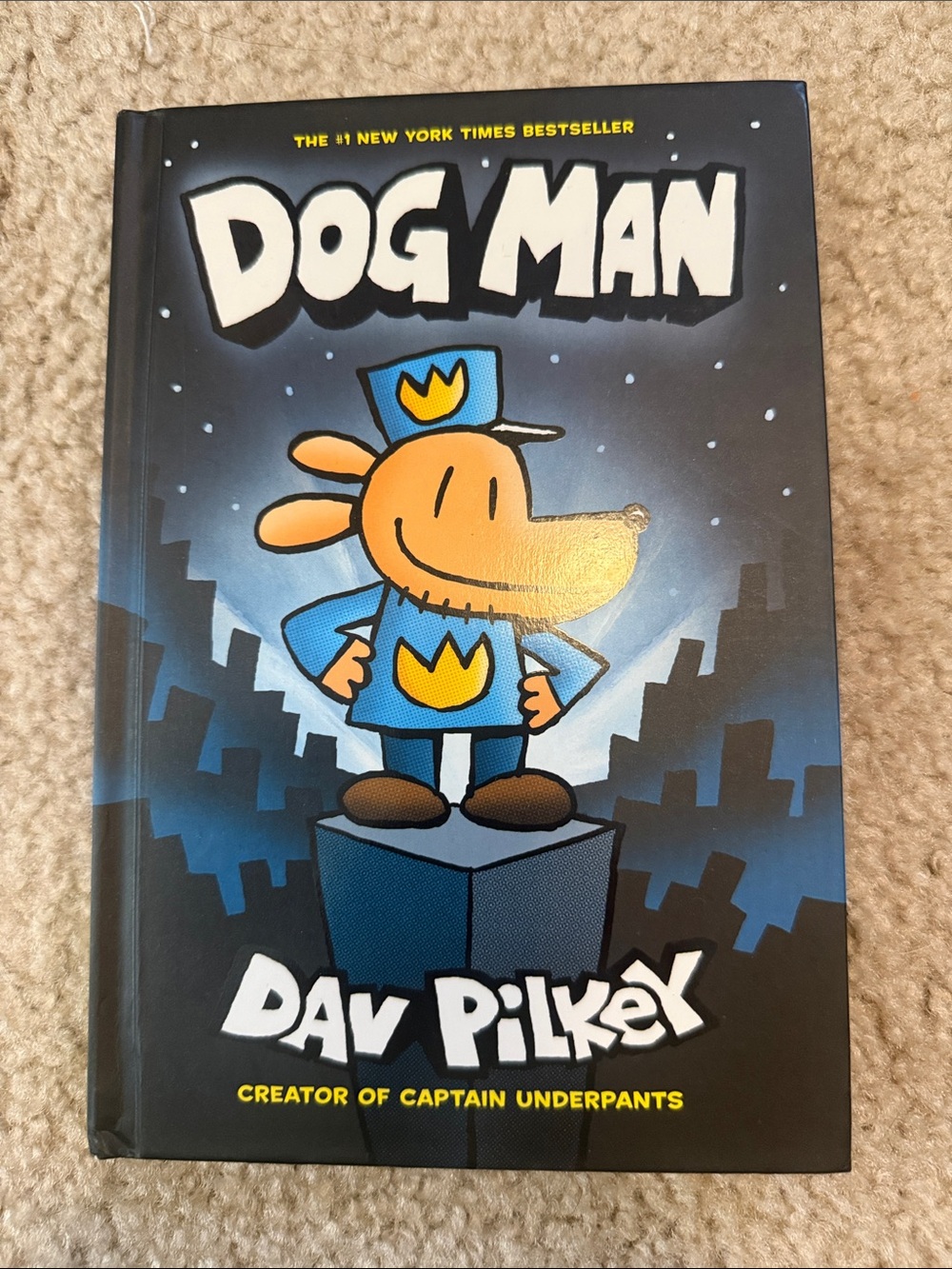 Autographed Dog Man Hardcover Book Dav Pilkey